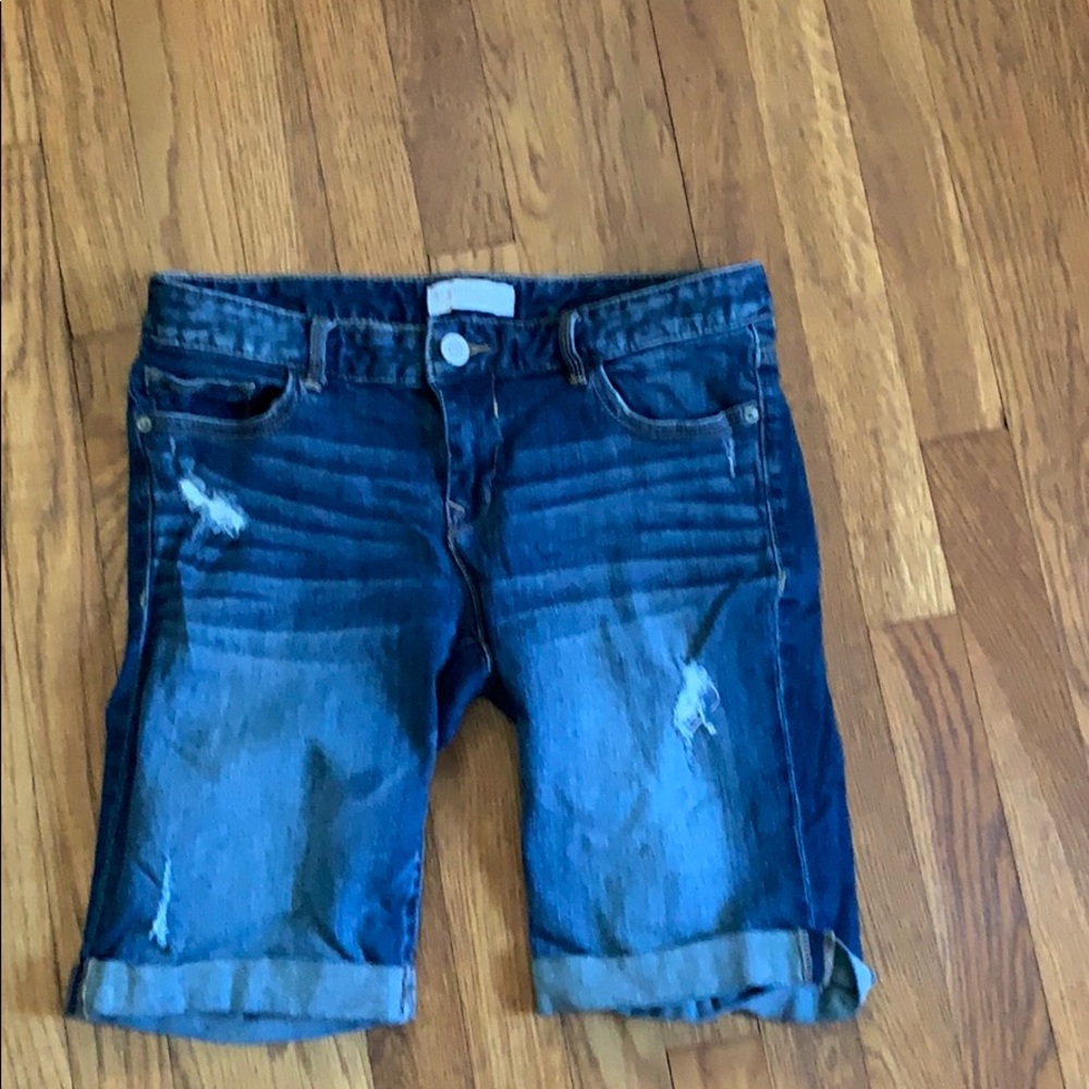 Bermuda denim shorts